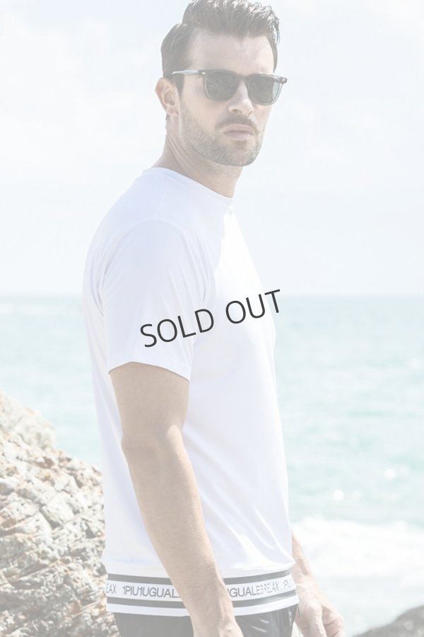 画像9: {SOLD}1piu1uguale3 RELAX ウノピゥウノウグァーレトレ リラックス ヘムロゴ半袖ラッシュガード{-BES} (9)