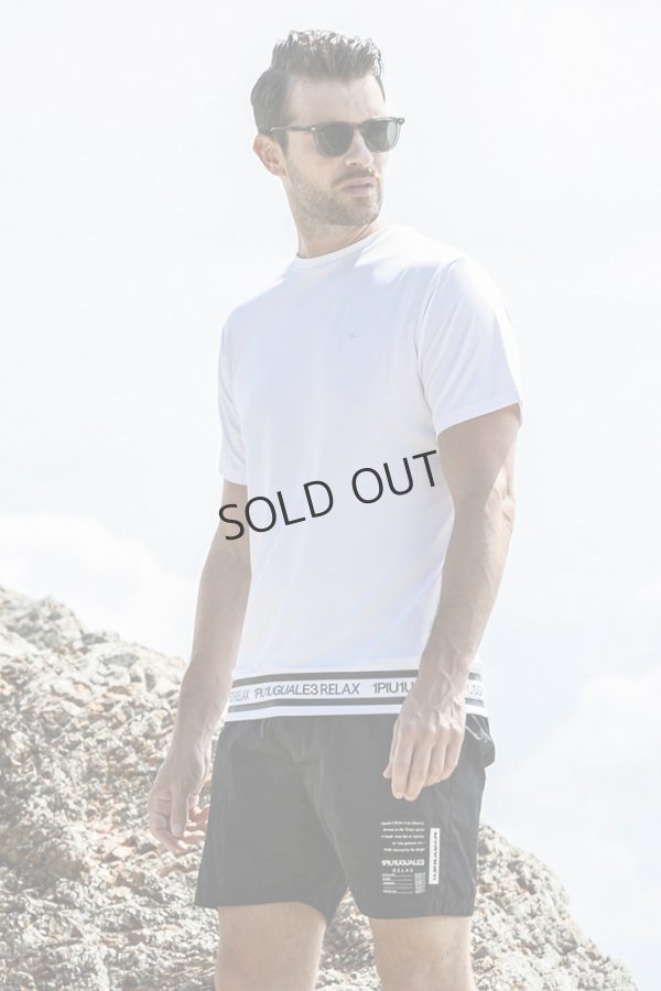 画像11: {SOLD}1piu1uguale3 RELAX ウノピゥウノウグァーレトレ リラックス ヘムロゴ半袖ラッシュガード{-BES} (11)