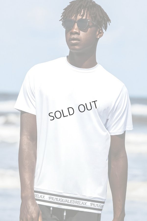 画像12: {SOLD}1piu1uguale3 RELAX ウノピゥウノウグァーレトレ リラックス ヘムロゴ半袖ラッシュガード{-BES} (12)