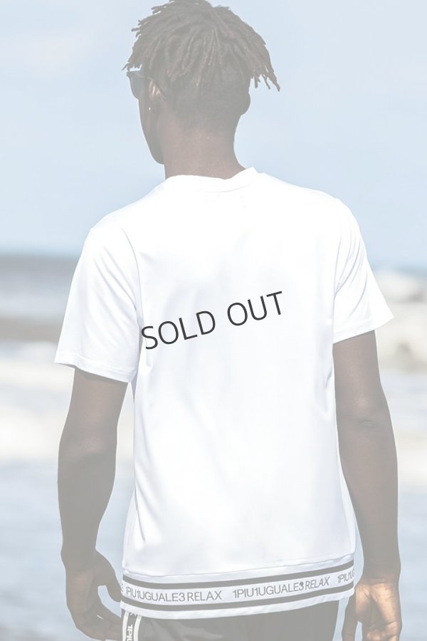 画像15: {SOLD}1piu1uguale3 RELAX ウノピゥウノウグァーレトレ リラックス ヘムロゴ半袖ラッシュガード{-BES} (15)