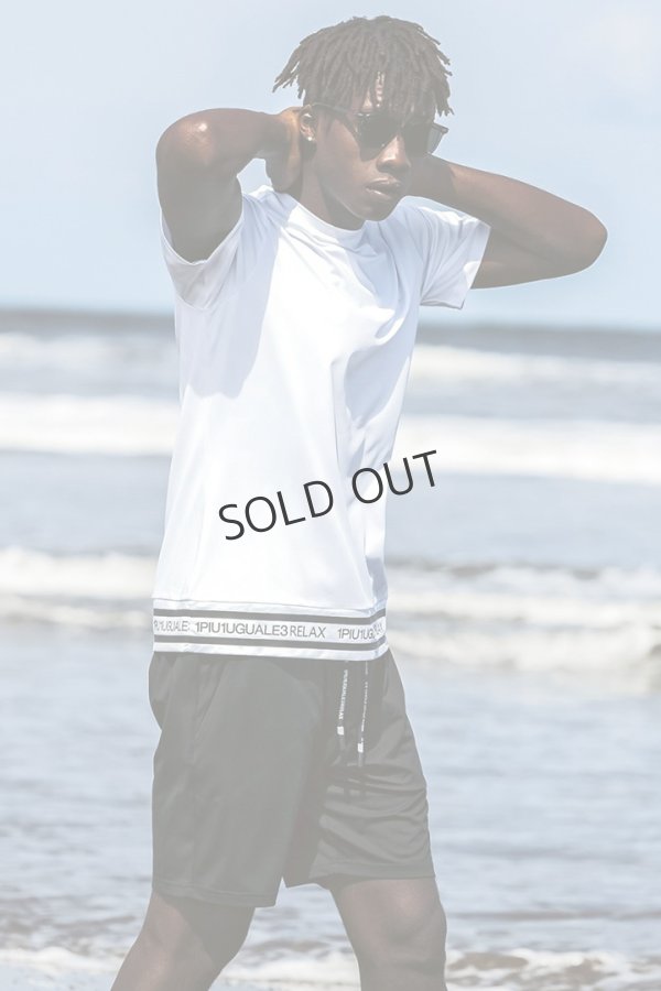 画像17: {SOLD}1piu1uguale3 RELAX ウノピゥウノウグァーレトレ リラックス ヘムロゴ半袖ラッシュガード{-BES} (17)