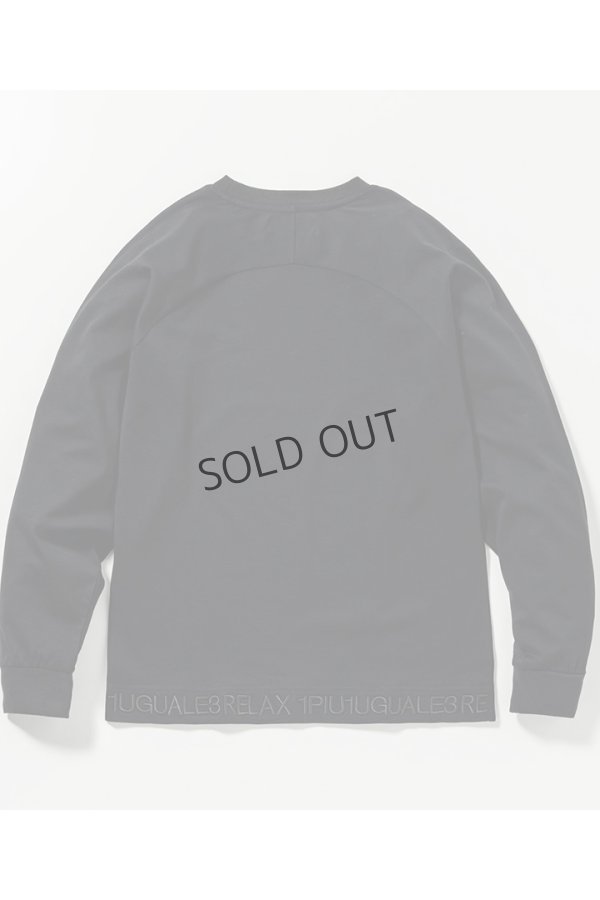 画像16: {SOLD}1piu1uguale3 RELAX ウノピゥウノウグァーレトレ リラックス ヘム刺繍ロゴロングTシャツ{-BES} (16)