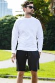 画像5: 【 30%OFF セール8,910円→6,237円】 1piu1uguale3 RELAX ウノピゥウノウグァーレトレ リラックス ヘム刺繍ロゴロングTシャツ{-BES} (5)