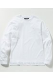 画像9: 【 30%OFF セール8,910円→6,237円】 1piu1uguale3 RELAX ウノピゥウノウグァーレトレ リラックス ヘム刺繍ロゴロングTシャツ{-BES} (9)