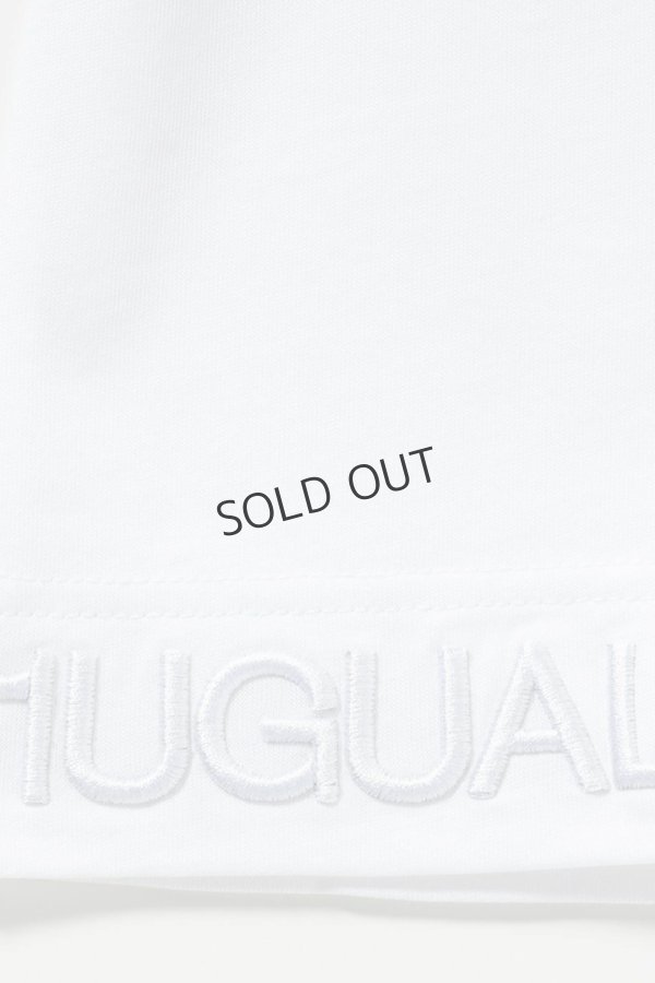 画像11: 1piu1uguale3 RELAX ウノピゥウノウグァーレトレ リラックス ヘム刺繍ロゴロングTシャツ{-BES} (11)