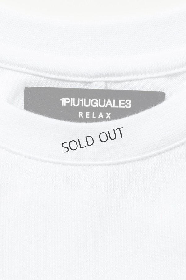 画像12: 1piu1uguale3 RELAX ウノピゥウノウグァーレトレ リラックス ヘム刺繍ロゴロングTシャツ{-BES} (12)