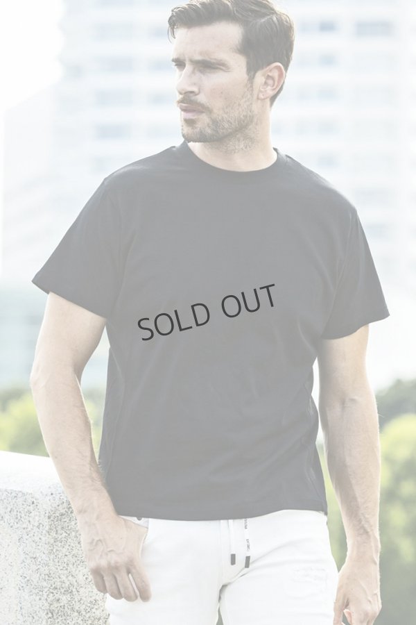 画像2: {SOLD}1piu1uguale3 RELAX ウノピゥウノウグァーレトレ リラックス ラインストーンバックサイドロゴ半袖Tシャツ{-BES} (2)