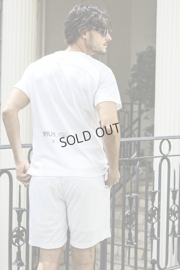 画像5: {SOLD}1piu1uguale3 RELAX ウノピゥウノウグァーレトレ リラックス ラインストーンバックサイドロゴ半袖Tシャツ{-BES} (5)