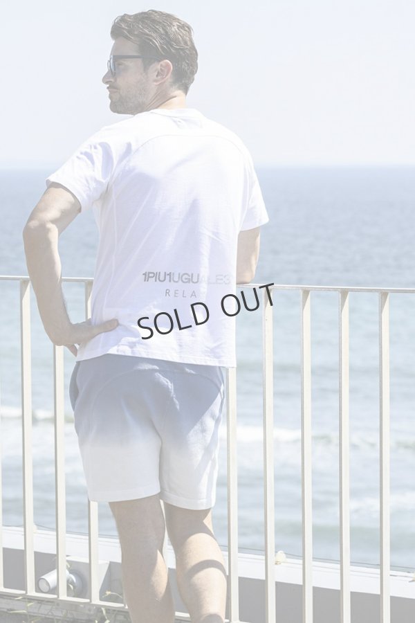 画像11: {SOLD}1piu1uguale3 RELAX ウノピゥウノウグァーレトレ リラックス ラインストーンバックサイドロゴ半袖Tシャツ{-BES} (11)