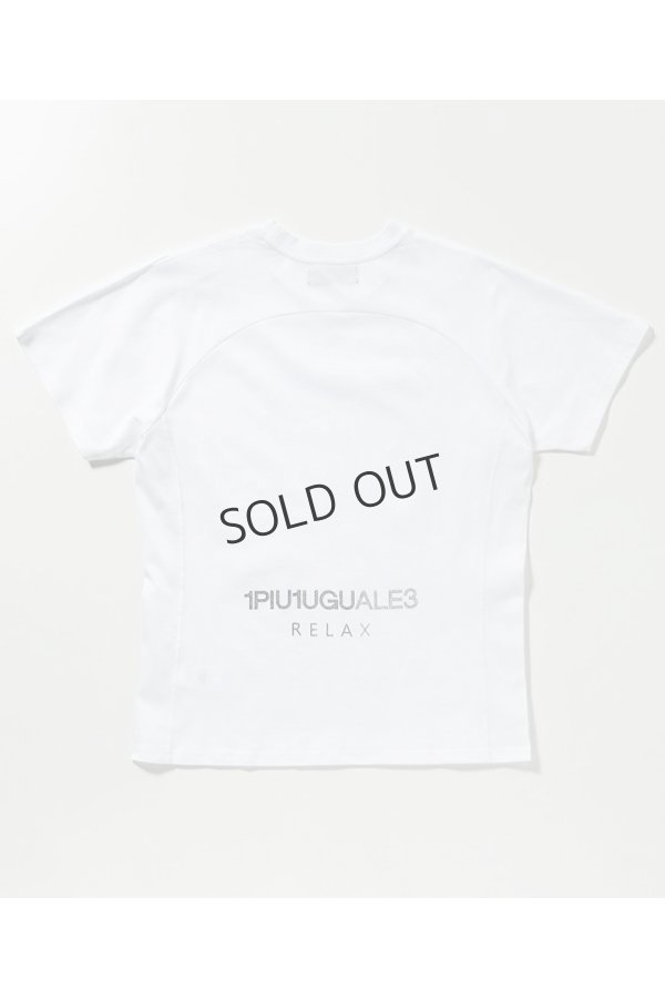 画像13: {SOLD}1piu1uguale3 RELAX ウノピゥウノウグァーレトレ リラックス ラインストーンバックサイドロゴ半袖Tシャツ{-BES} (13)