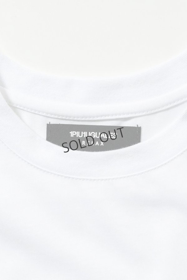 画像14: {SOLD}1piu1uguale3 RELAX ウノピゥウノウグァーレトレ リラックス ラインストーンバックサイドロゴ半袖Tシャツ{-BES} (14)
