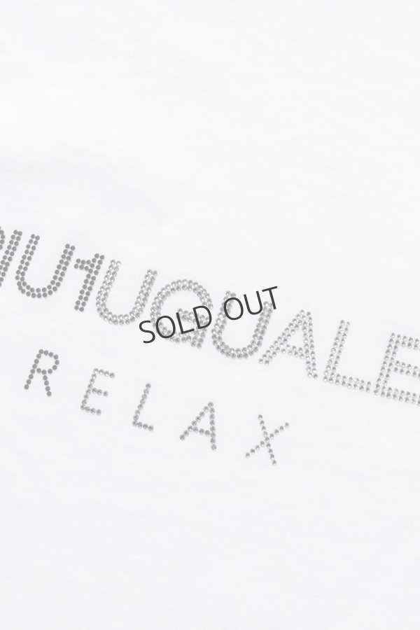 画像15: {SOLD}1piu1uguale3 RELAX ウノピゥウノウグァーレトレ リラックス ラインストーンバックサイドロゴ半袖Tシャツ{-BES} (15)