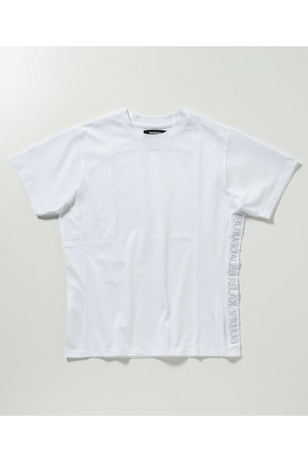 画像10: 【 30%OFF セール7,920円→5,544円】 1piu1uguale3 RELAX ウノピゥウノウグァーレトレ リラックス テープロゴ半袖Tシャツ{-BES} (10)