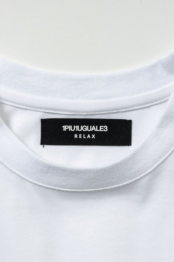 画像13: 【 30%OFF セール7,920円→5,544円】 1piu1uguale3 RELAX ウノピゥウノウグァーレトレ リラックス テープロゴ半袖Tシャツ{-BES} (13)