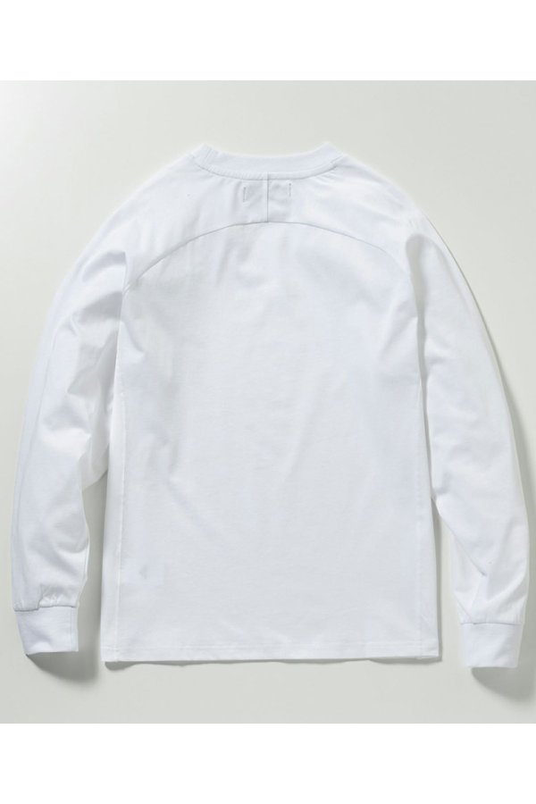 画像9: 1piu1uguale3 RELAX ウノピゥウノウグァーレトレ リラックス テープロゴロングTシャツ{-BES} (9)