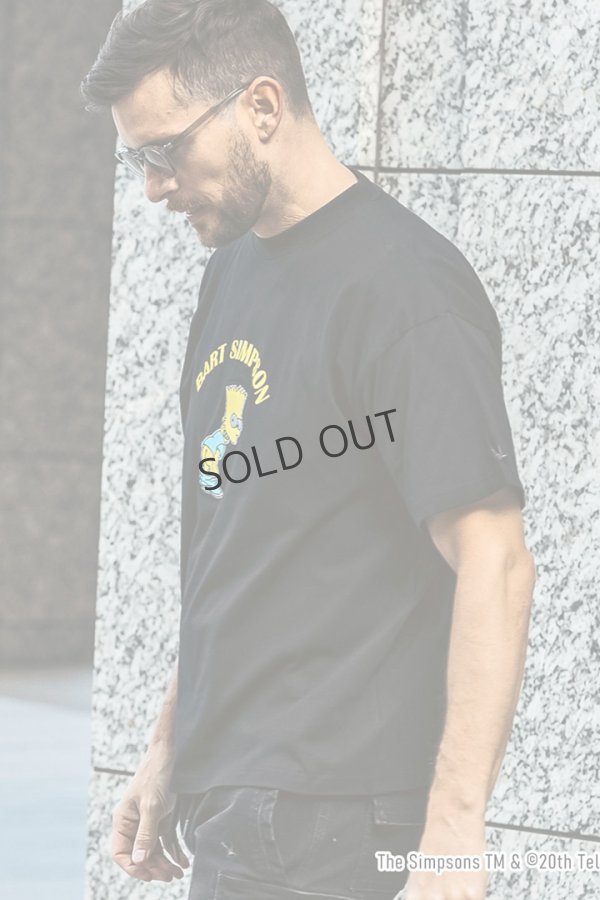 画像2: {SOLD}1piu1uguale3 RELAX ウノピゥウノウグァーレトレ リラックス /The Simpsons/バート・シンプソン/半袖Tシャツ{-BES} (2)