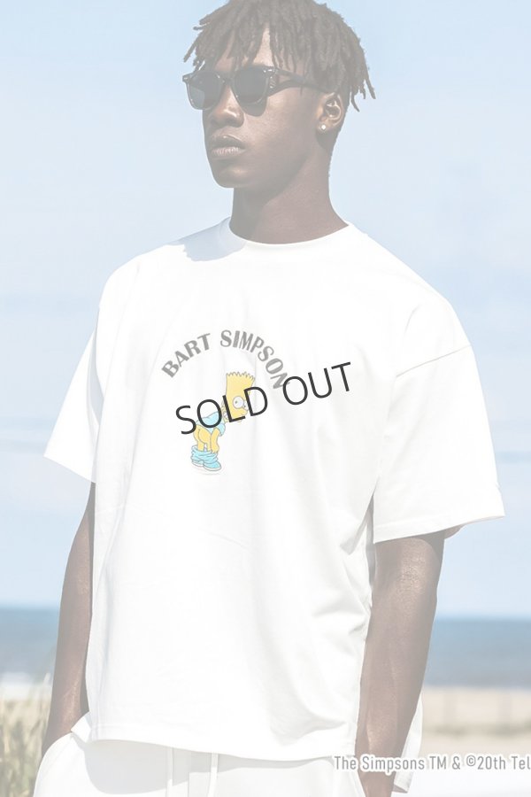 画像1: {SOLD}1piu1uguale3 RELAX ウノピゥウノウグァーレトレ リラックス /The Simpsons/バート・シンプソン/半袖Tシャツ{-BES} (1)