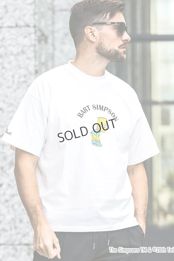 画像5: {SOLD}1piu1uguale3 RELAX ウノピゥウノウグァーレトレ リラックス /The Simpsons/バート・シンプソン/半袖Tシャツ{-BES} (5)
