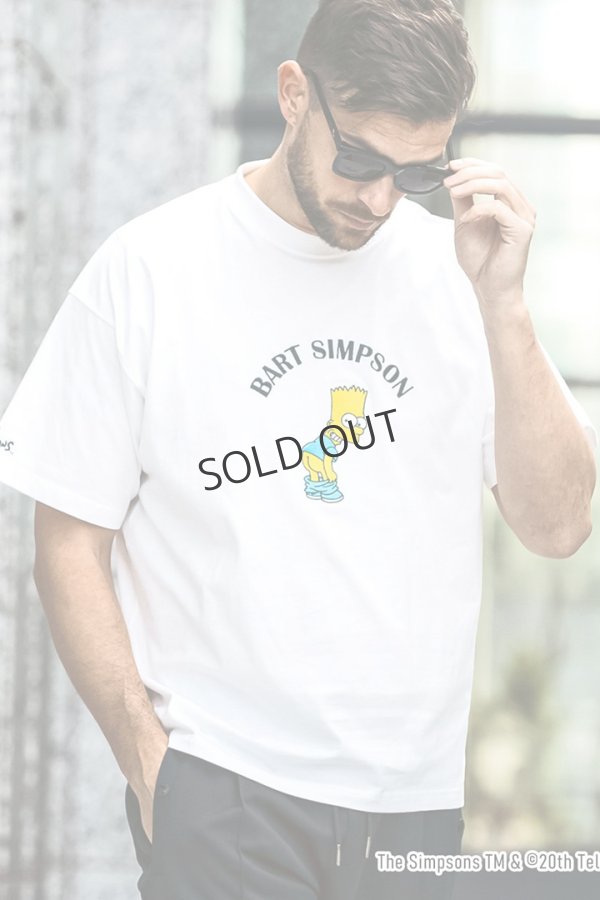 画像8: {SOLD}1piu1uguale3 RELAX ウノピゥウノウグァーレトレ リラックス /The Simpsons/バート・シンプソン/半袖Tシャツ{-BES} (8)