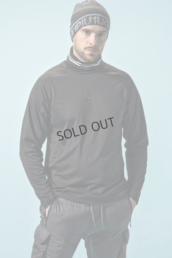 画像2: {SOLD}1piu1uguale3 RELAX ウノピゥウノウグァーレトレ リラックス 裏起毛ハイネックロゴロングTシャツ / スノーボード / スノーウェア /インナー{-BEA} (2)