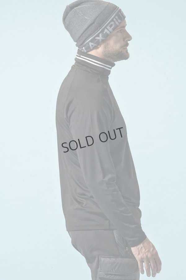 画像5: {SOLD}1piu1uguale3 RELAX ウノピゥウノウグァーレトレ リラックス 裏起毛ハイネックロゴロングTシャツ / スノーボード / スノーウェア /インナー{-BEA} (5)