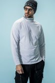 画像2: 【 10%OFF セール｜12,100円→10,890円】 1piu1uguale3 RELAX ウノピゥウノウグァーレトレ リラックス 裏起毛ハイネックロゴロングTシャツ / スノーボード / スノーウェア /インナー{-BEA} (2)