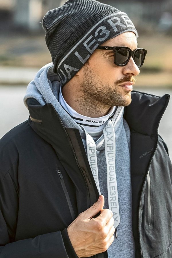 画像13: 【 10%OFF セール｜12,100円→10,890円】 1piu1uguale3 RELAX ウノピゥウノウグァーレトレ リラックス 裏起毛ハイネックロゴロングTシャツ / スノーボード / スノーウェア /インナー{-BEA} (13)