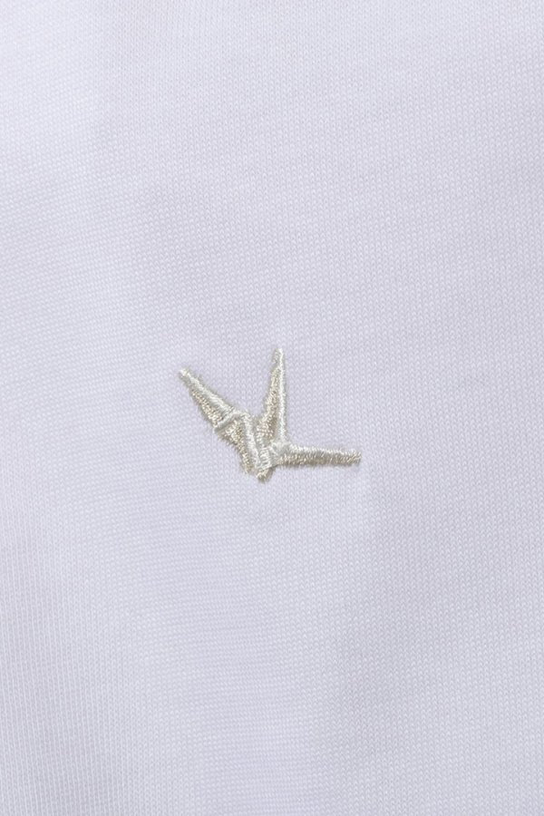 画像12: 1piu1uguale3 RELAX ウノピゥウノウグァーレトレ リラックス ラインストーンネックロゴロングTシャツ{-BEA} (12)