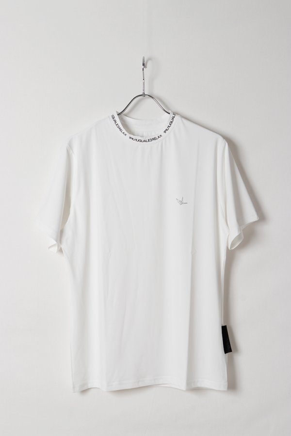 画像1: 1piu1uguale3 RELAX ウノピゥウノウグァーレトレ リラックス RUNNING COLLAR LOGO T-SHIRT{-BFS} (1)