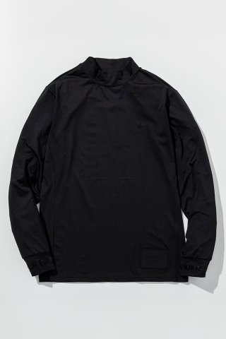 マークアンドロナ　モックネック　ロングスリーブシャツ　46 黒 メンズ>トップス>Tシャツ>ロングスリーブ>モックネック - underbar