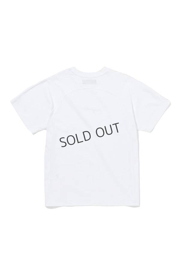 画像2: {SOLD}1piu1uguale3 RELAX ウノピゥウノウグァーレトレ リラックス グラデーションラインストーン半袖ロゴTシャツ{-BFS} (2)