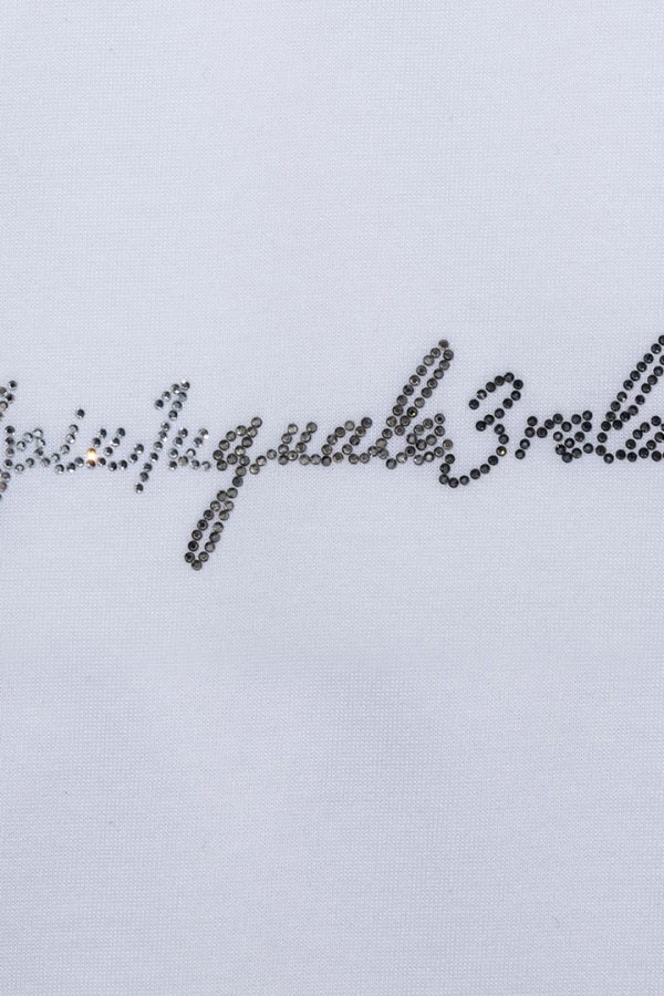 画像3: 1piu1uguale3 RELAX ウノピゥウノウグァーレトレ リラックス グラデーションラインストーン半袖ロゴTシャツ{-BFS} (3)