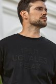 画像5: 1piu1uguale3 RELAX ウノピゥウノウグァーレトレ リラックス ツイルロゴアップリケロングTシャツ{-BFS} (5)