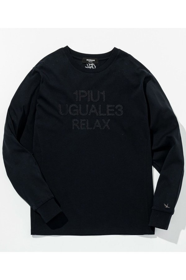 画像7: 1piu1uguale3 RELAX ウノピゥウノウグァーレトレ リラックス ツイルロゴアップリケロングTシャツ{-BFS} (7)