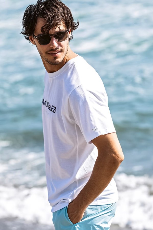 画像3: 1piu1uguale3 RELAX ウノピゥウノウグァーレトレ リラックス リバースロゴ半袖Tシャツ{-BFS} (3)