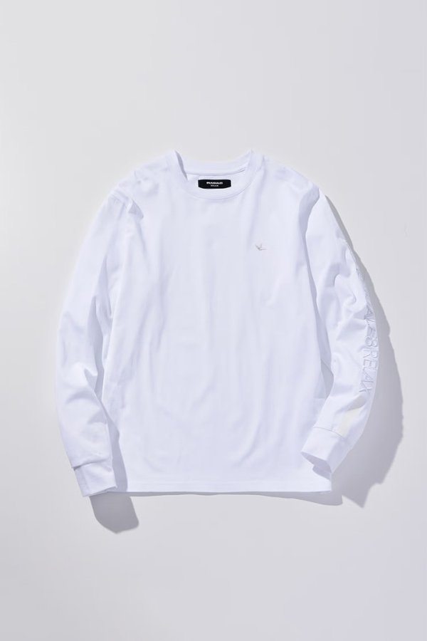 画像1: 1piu1uguale3 RELAX ウノピゥウノウグァーレトレ リラックス シルケット天竺スリーブラインロングTシャツ{-BFA} (1)