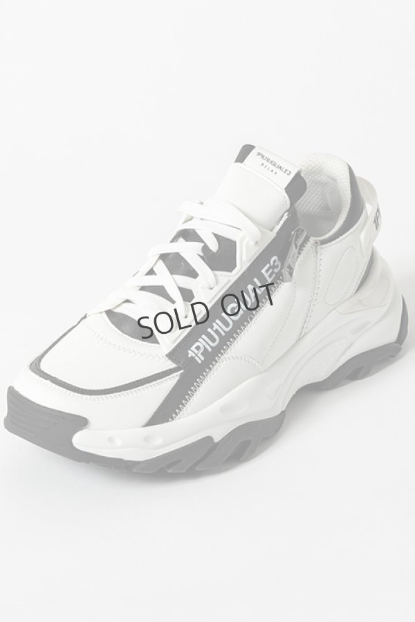 画像2: {SOLD}1piu1uguale3 RELAX ウノピゥウノウグァーレトレ リラックス ジップロゴスポーツスニーカー{-BDA} (2)