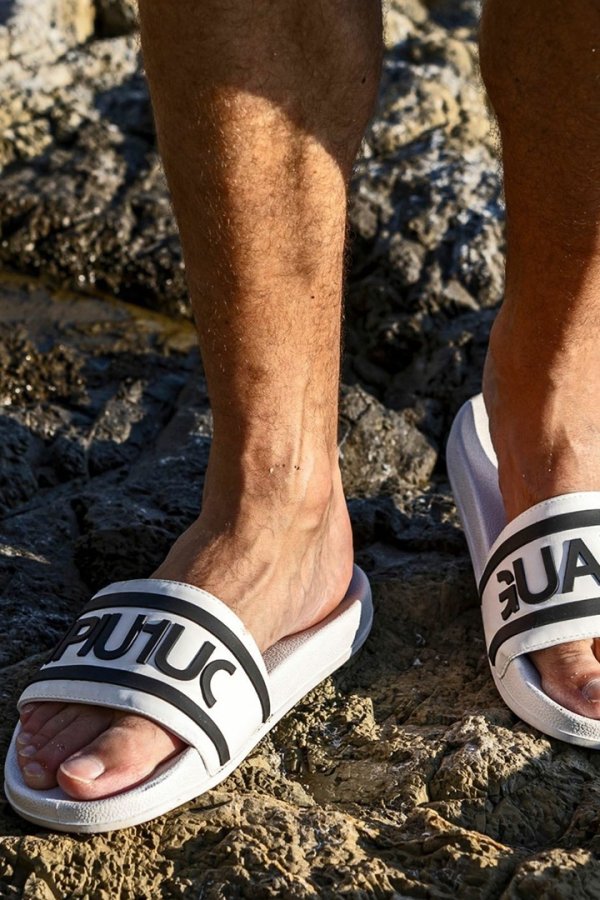 画像2: 1piu1uguale3 RELAX ウノピゥウノウグァーレトレ リラックス ラインロゴシャワーサンダル{-BES} (2)