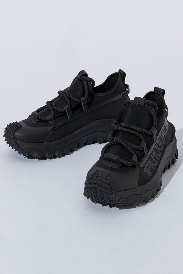 画像1: 1piu1uguale3 RELAX ウノピゥウノウグァーレトレ リラックス ボリュームソールサイドロゴスニーカー{-BEA} (1)