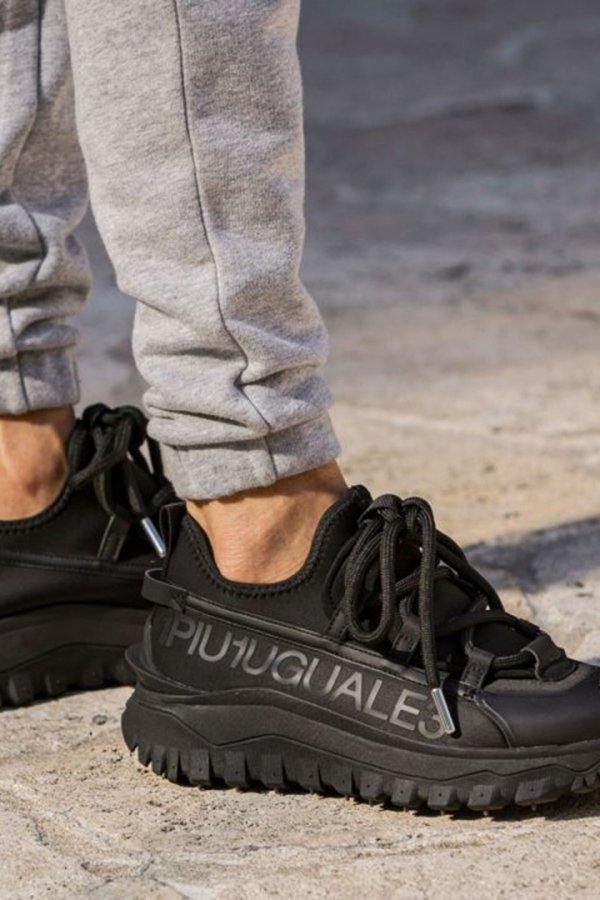 画像2: 1piu1uguale3 RELAX ウノピゥウノウグァーレトレ リラックス ボリュームソールサイドロゴスニーカー{-BEA} (2)