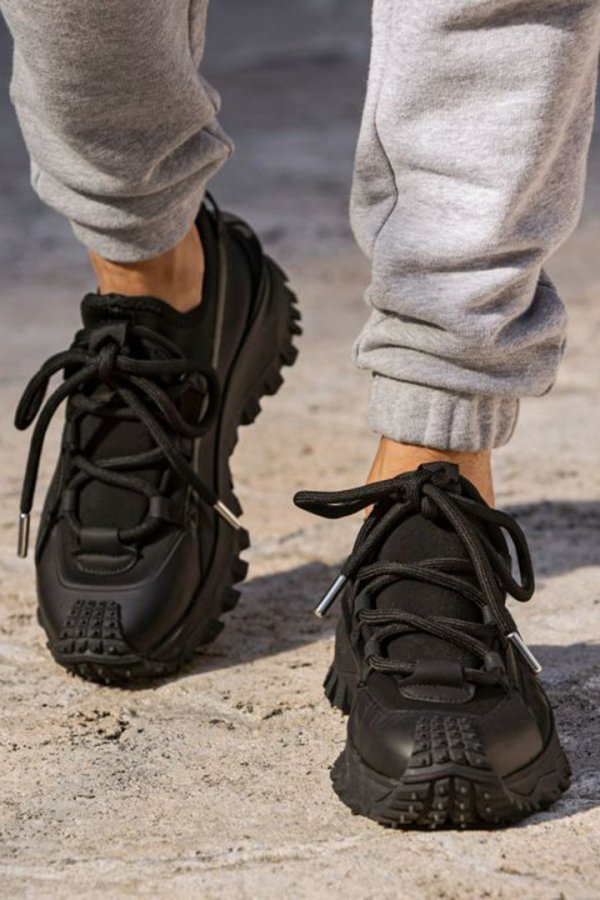 画像3: 1piu1uguale3 RELAX ウノピゥウノウグァーレトレ リラックス ボリュームソールサイドロゴスニーカー{-BEA} (3)