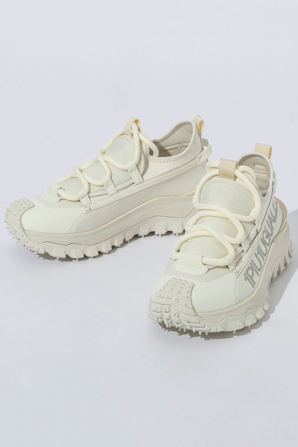 画像1: 1piu1uguale3 RELAX ウノピゥウノウグァーレトレ リラックス ボリュームソールサイドロゴスニーカー{-BEA} (1)