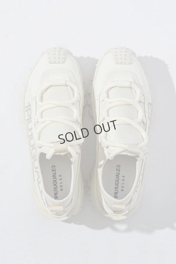 画像4: {SOLD}1piu1uguale3 RELAX ウノピゥウノウグァーレトレ リラックス ボリュームソールサイドロゴスニーカー{-BEA} (4)