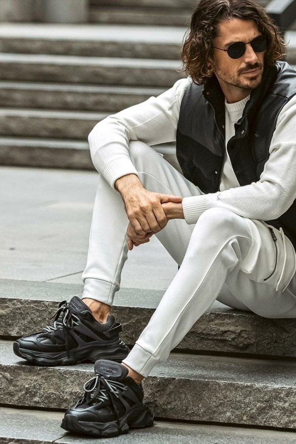 画像6: 1piu1uguale3 RELAX ウノピゥウノウグァーレトレ リラックス レイヤードダッドスニーカー{-BEA} (6)