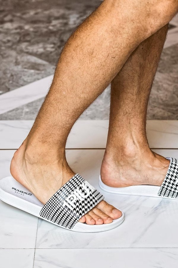 画像11: 1piu1uguale3 RELAX ウノピゥウノウグァーレトレ リラックス グレンチェックシャワーサンダル{USZ-26010-BFS} (11)