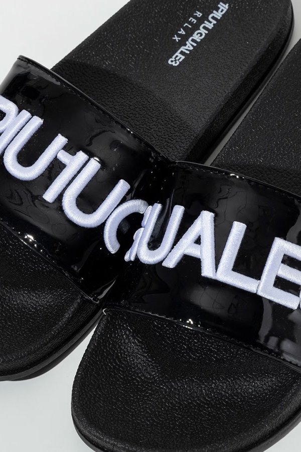 画像3: 1piu1uguale3 RELAX ウノピゥウノウグァーレトレ リラックス ロゴ刺繍シャワーサンダル{USZ-26011-BFS} (3)