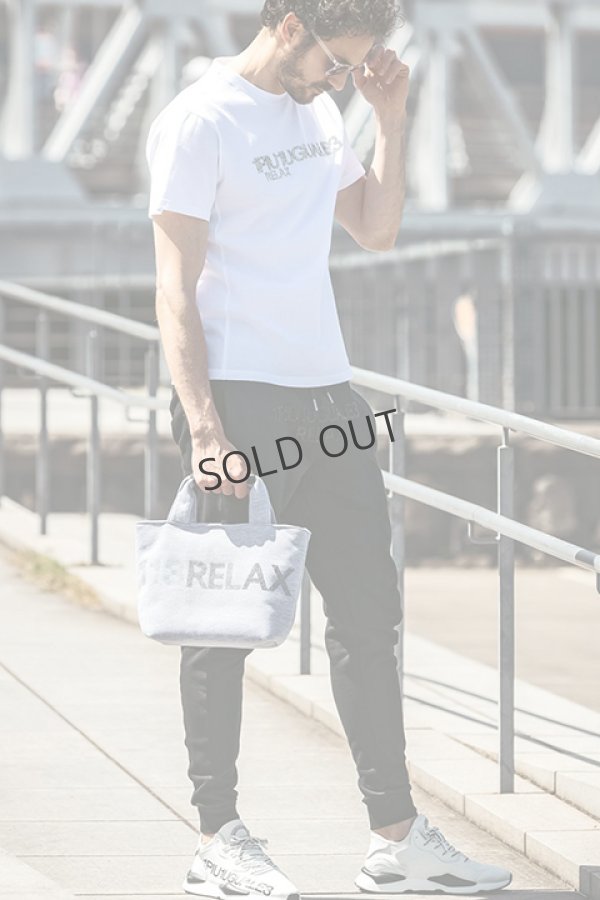 画像3: {SOLD}1piu1uguale3 RELAX ウノピゥウノウグァーレトレ リラックス ラインストーンロゴミニトートバッグ{-BDA} (3)