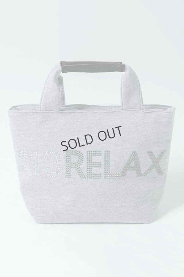 画像5: {SOLD}1piu1uguale3 RELAX ウノピゥウノウグァーレトレ リラックス ラインストーンロゴミニトートバッグ{-BDA} (5)