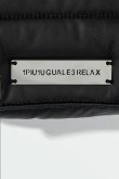 画像9: {SOLD}1piu1uguale3 RELAX ウノピゥウノウグァーレトレ リラックス シルバーロゴプレートパデッドミニショルダーバッグ{-BEA} (9)
