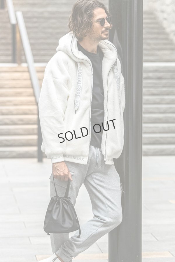 画像3: {SOLD}1piu1uguale3 RELAX ウノピゥウノウグァーレトレ リラックス シンセティックレザードローストリングバッグ{-BEA} (3)